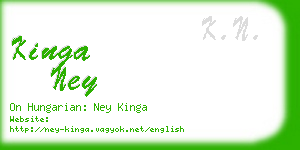 kinga ney business card